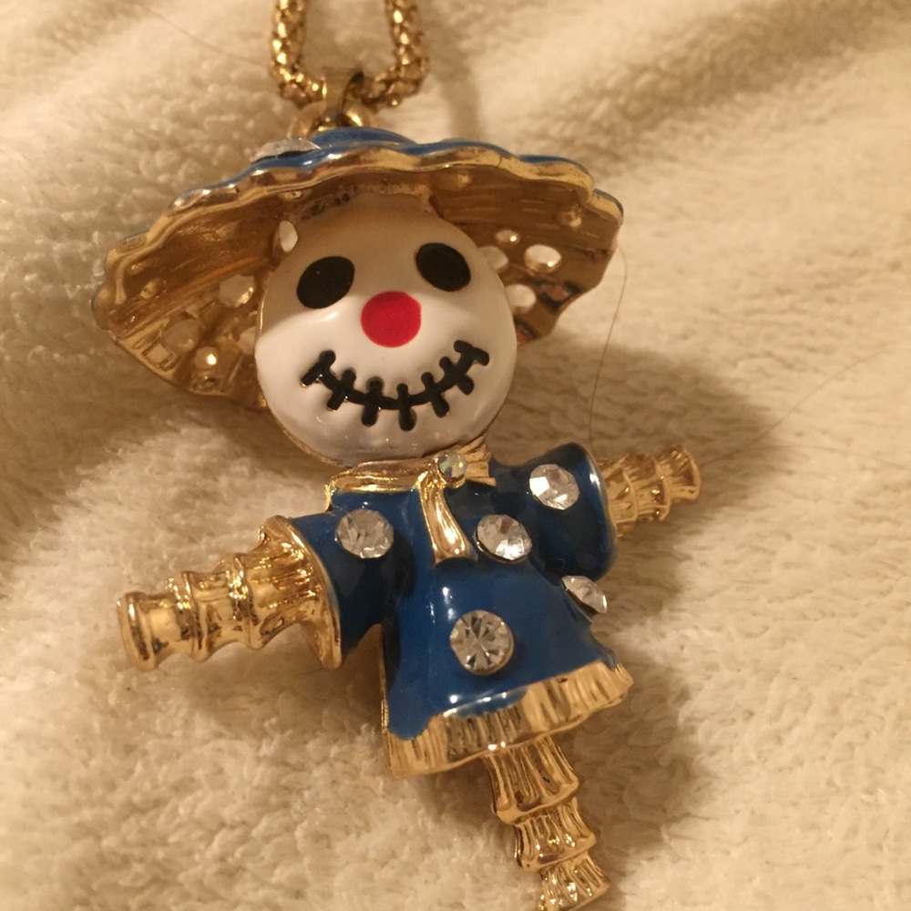 Funky Scarecrow Betsey Johnson Necklace - Picture 2 of 5